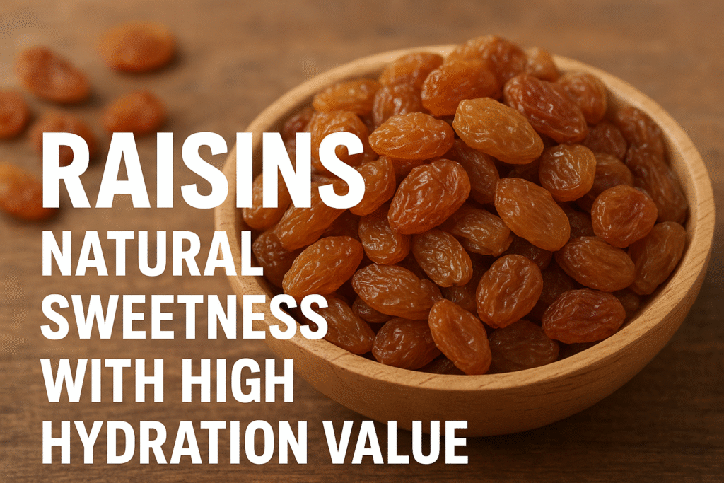 Raisins – Natural Sweetness with High Hydration Value