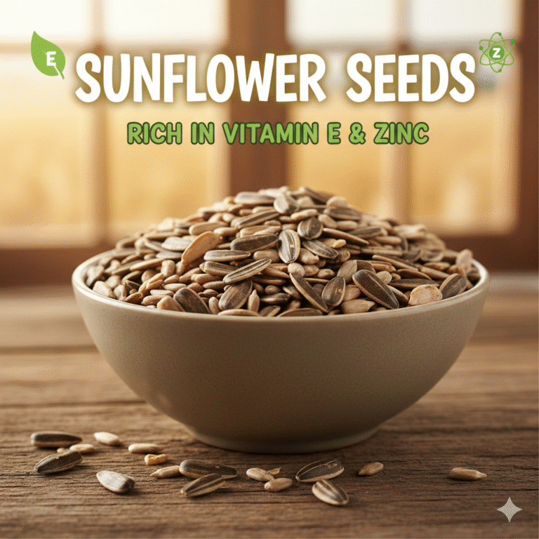 Sunflower Seeds – Rich in Vitamin E & Zinc