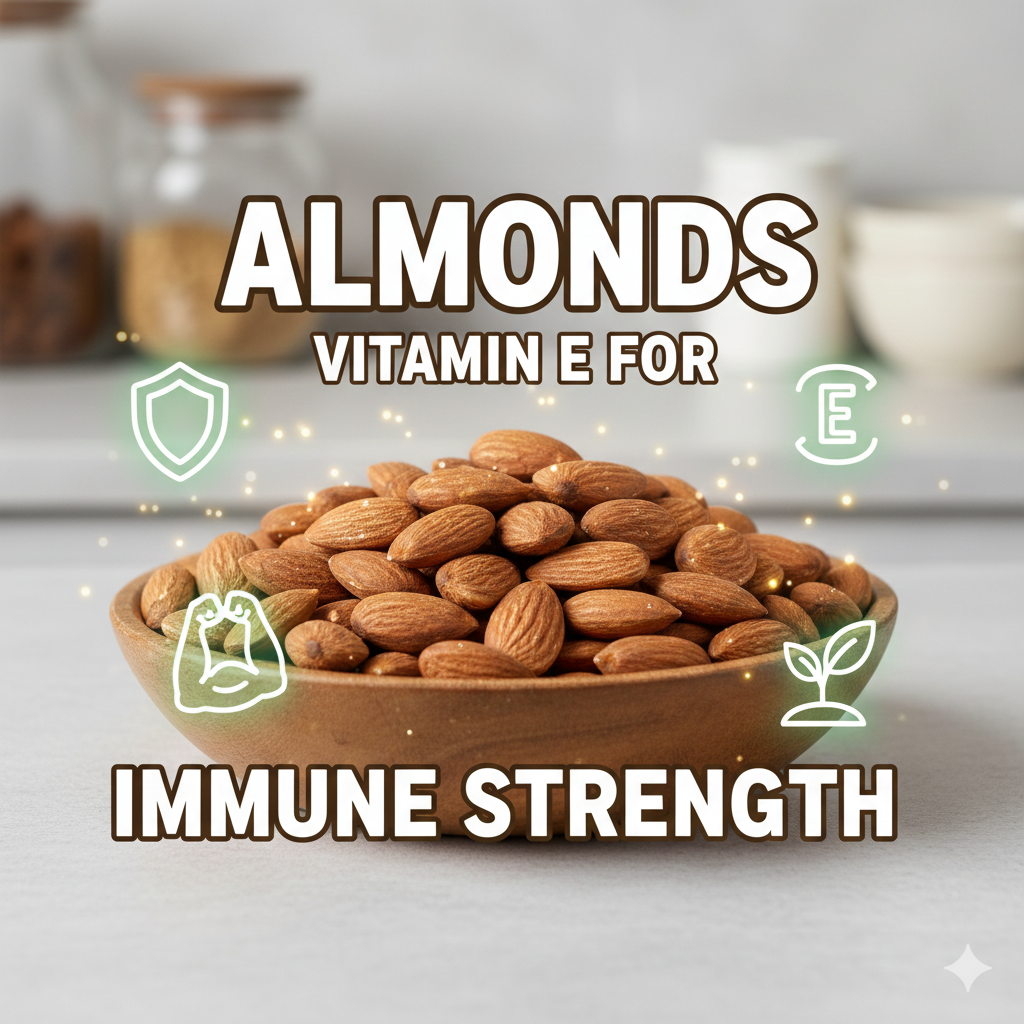 Almonds – Vitamin E for Immune Strength